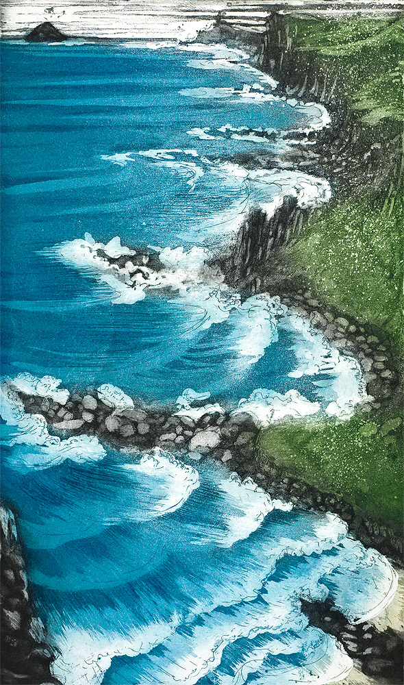 'Cape Cornwall Coast' by Morna Rhys