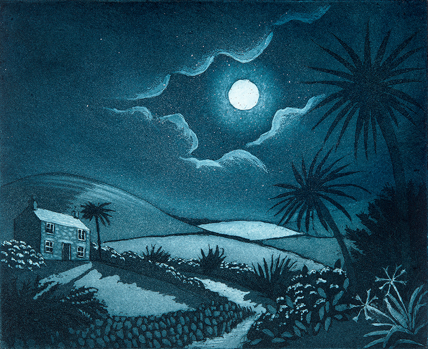 'Full Moon, Cornwall' by Morna Rhys